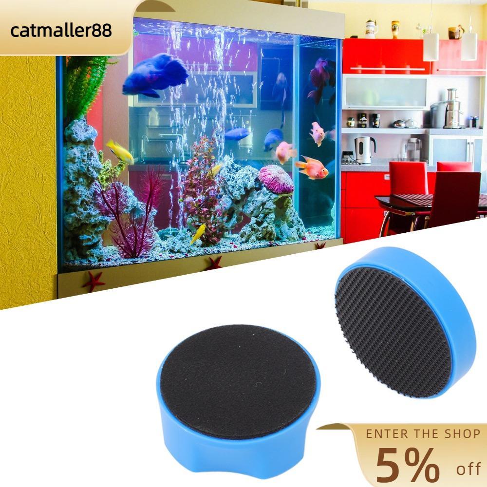 CATMALLER88 Magnetic Algae Scraper, Blue Ergonomic Magnetic Glass Cleaner,แบบพกพาขนาดเล็กABS Magnet 