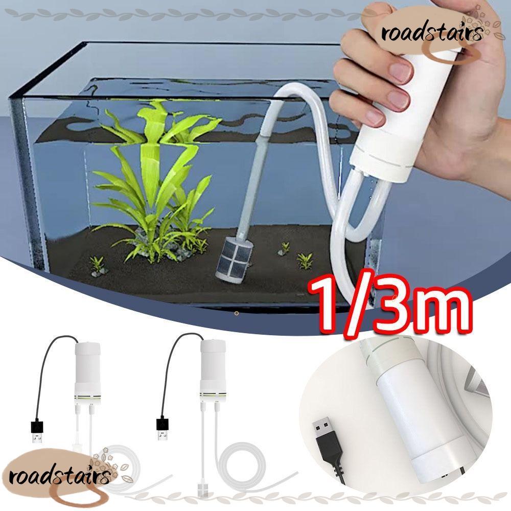 ROADSTAIRS Self Priming ปั๊ม, USB 5V 2A Fish Tank Water Changer, Mini Plus Drainer Aquarium เครื่องม