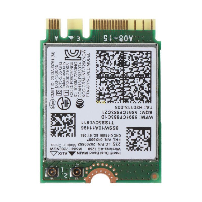 Btsg Band 7260ngwBt การ์ด WiFi สําหรับ ThinkPad X240 T440 T540P L440 5G 7260NGW AC FRU 04X6007 La