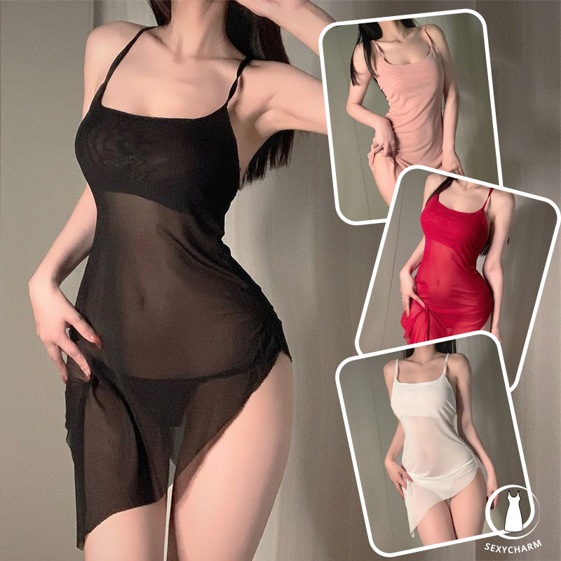 Sexy Charm ชุดนอนซีทรู ชุดนอน sexy ชุดนอนไม่ได้นอน ผ้าเนื้อเบา ราคาถูกส่งไว จัดส่งภายใน 1-3 วันทำการ