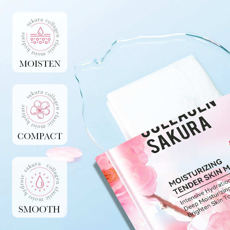 SADOER Sakura Collagen Moisturizing Rejuvenating Mask Nourishing Hydrating Mask