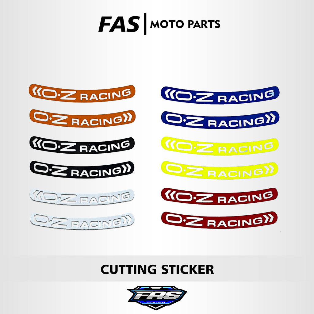 OZ Racing Cutting Wheel Sticker - Oracal Waterproof