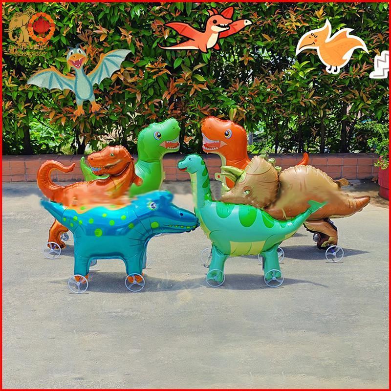 [RG1] 4D การ์ตูนฟอยล์บอลลูนช้างยืนเดินบอลลูนล้อสําหรับเด็กตกแต่งงานเลี้ยงวันเกิดเด็กอาบน้ํา [th]