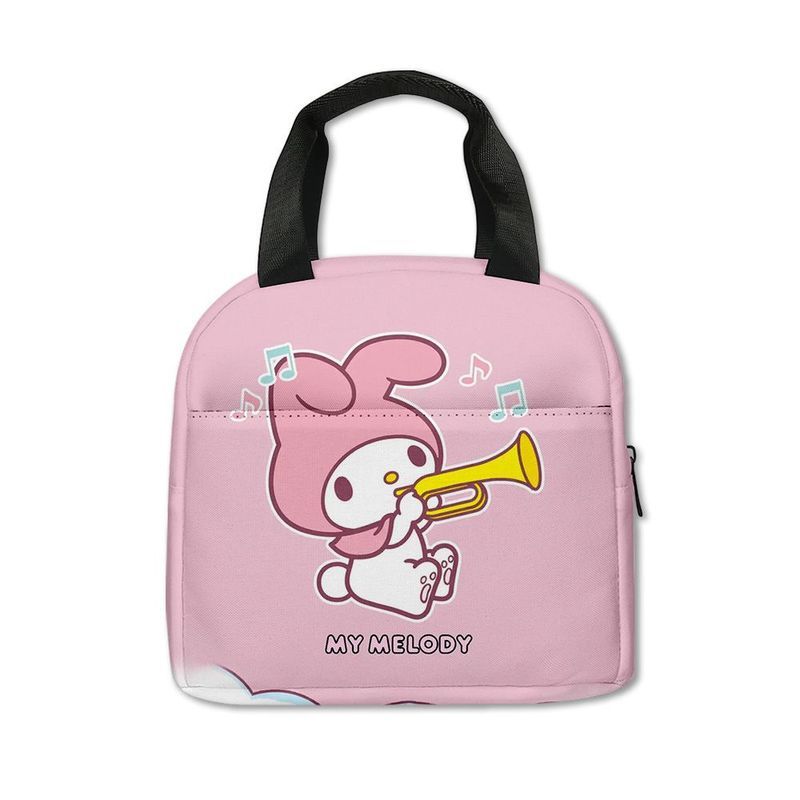[ต้องมีสําหรับ School Start] Sanrio Melody Portable Lunch Bag Insulation Bag Elementary School Stude