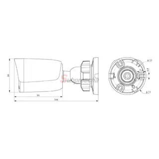 TC-C34QN Spec:I3/E/Y/2.8mm/V5.0 / Tiandy กล้องวงจรปิด 4 MP (Lens2.8mm) (PoE) Bullet Camera