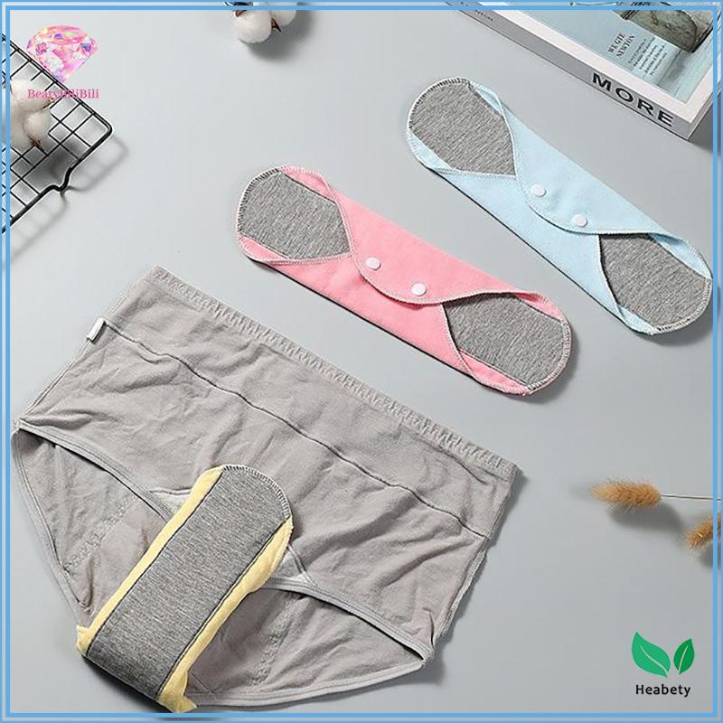 Heabety แผ่นผ้าบางผ้าฝ้ายนุ่มล้างทําความสะอาดได้ Feminine Panty Liners ผ้าอนามัยผ้าเช็ดปากทุกวันนําก
