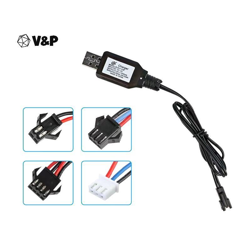 V & P 7.4V (3.7V X2) Charger SM-2P/3P SM-4P Reverse XH-3P/4P Li-ion แบตเตอรี่ไฟฟ้า RC ของเล่นรถเรือ 