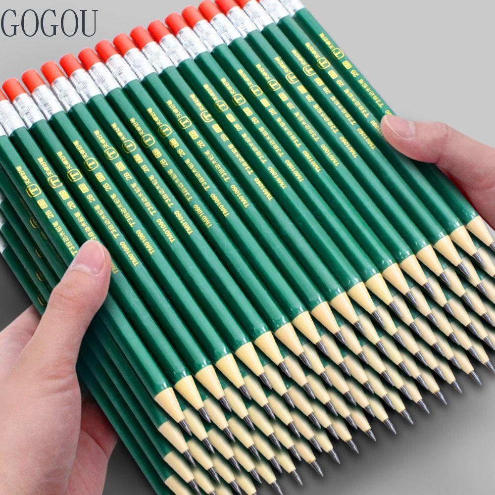 GOGOU ดินสออัตโนมัติ, 2.0 มม.2B Sketch Drawing Writing Tool ดินสอกด, Anti-slip Stationery Press Type
