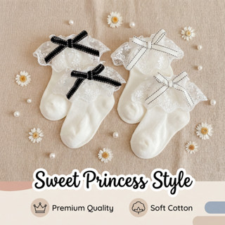 ถุงเท้ากระต่ายสไตล์กระโหลกและโบว์สำหรับเด็ก ทำจากผ้าฝ้ายนุ่ม…