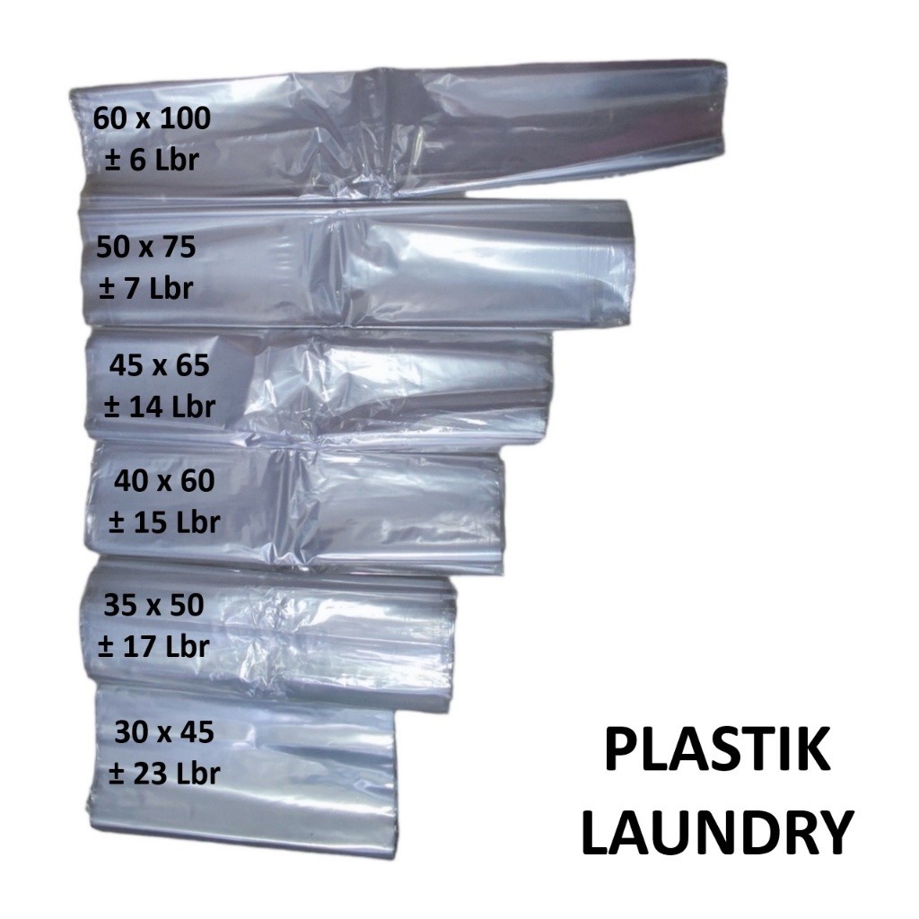 AiGooTan - SAVING PACKAGE 5 แพ็ค STARTING จาก 50 THOUSAND - PP LAUNDRY Plastic - ถุงพลาสติกใสขนาดใหญ