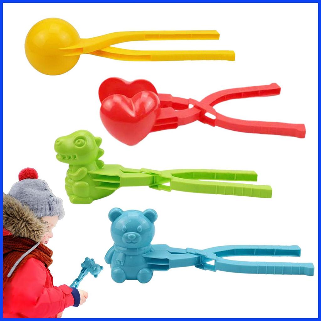 Snow Fight Ball Maker สําหรับเด็ก 4 ชิ้นเครื่องมือกลางแจ้ง Snow Fight Ball ทําแม่พิมพ์สําหรับ Park ส