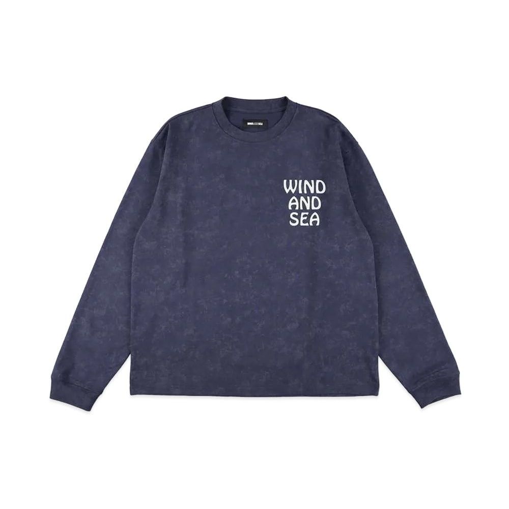 WIND AND SEA Palm Tree LS Tee Navy Unused