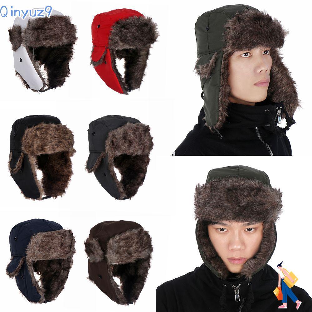 QINYUZ9 Bomber Hats Aviator Ski Sports & Outdoors Hat with