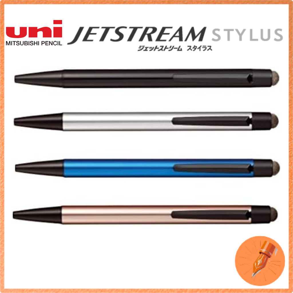 Mitsubishi Pencil Jetstream Stylus Single Knock SXNT823507P33/26/74/24 Set of 4 Colors (4 Pens)