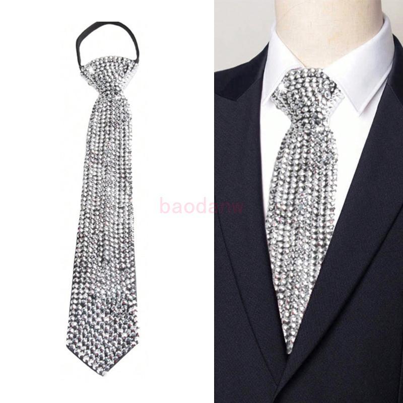 BDW หรูหรา พลอยเทียม คอผูกประกายสร้อยคอผูกสําหรับพรรคเทศกาลดนตรี