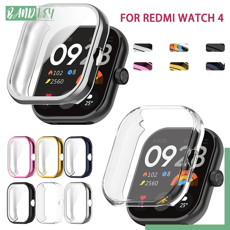 กรณี TPU อ่อนสำหรับ Smartwatch Redmi Watch 4 ป้องกันหน้าจอกันชนปกคลุมสำหรับดูสมาร์ท Xiaomi Redmi Watch 4
