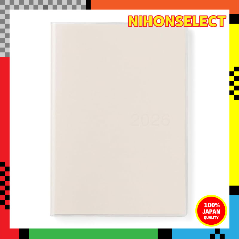 Muji 2026 Vertical Schedule Planner, A5/B6, Monthly & Weekly, December 2025 Start, Various Colors