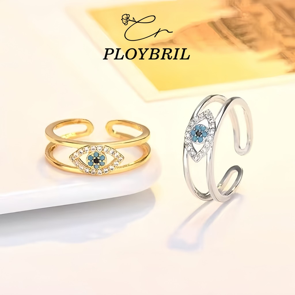 ✨HOT✨【แหวนเปิดได้ลายตา Evil Eye】เครื่องรางส่วนบุคคล สวมใส่ได้หลายแบบ ของขวัญแห่งความหมายสำหรับครอบครัวและตัวเอง J012