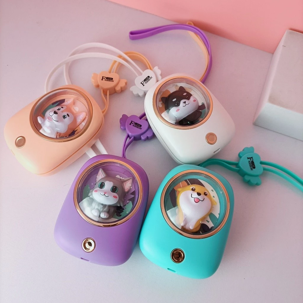พัดลม พัดลมพกพาแคปซูล พัดลมคล้องคอ ไร้ใบพัด ปรับลมได้ 3 ระดับ ลมแรง เงียบ ชาร์จ USB แบตอึด พัดลมมินิ พัดลมน่ารัก thumbnail 3