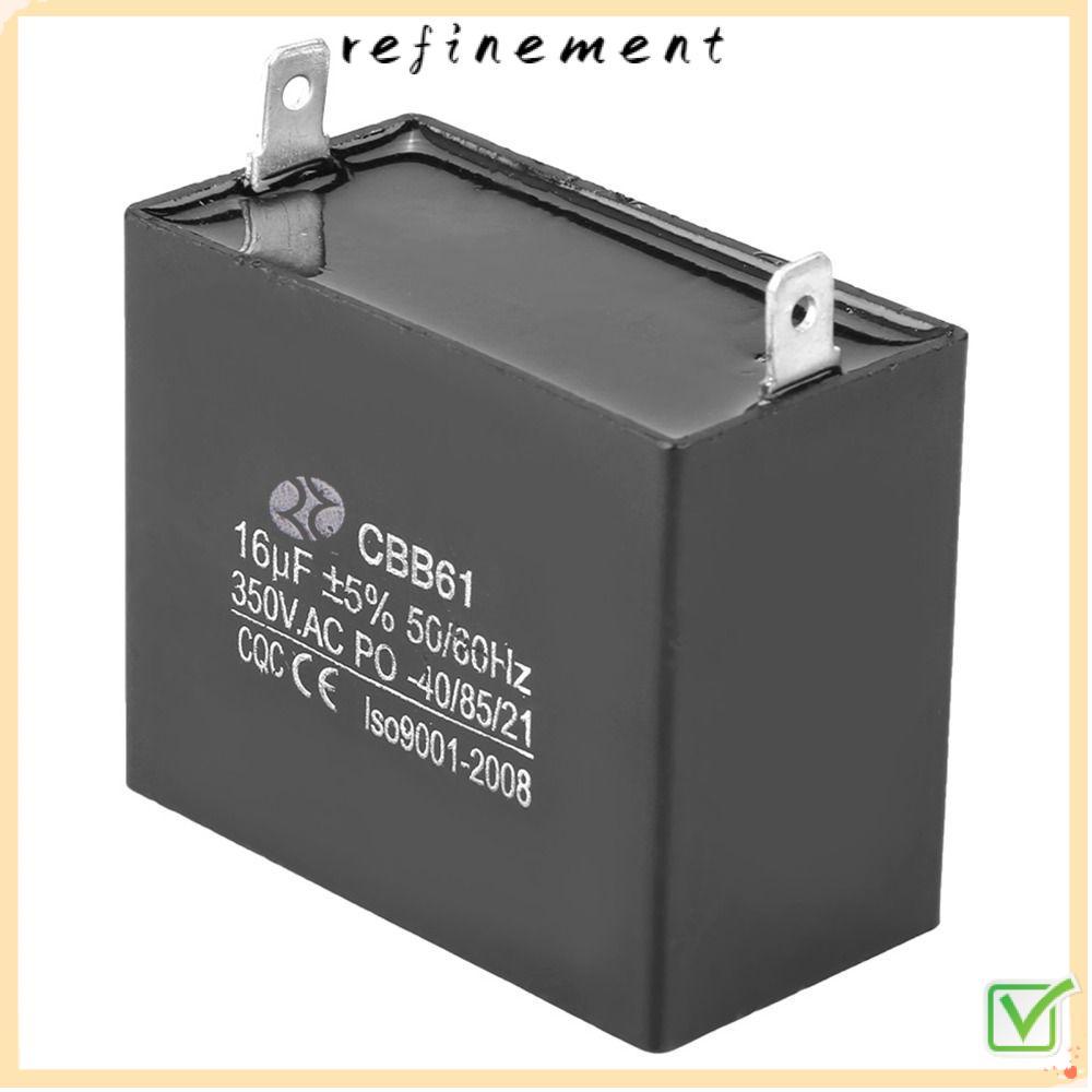REFINEMENT ตัวเก็บประจุเครื่องกําเนิดไฟฟ้า, 350V AC 50/60Hz CBB61 ตัวเก็บประจุ, ส่วนประกอบไฟฟ้า 16uF