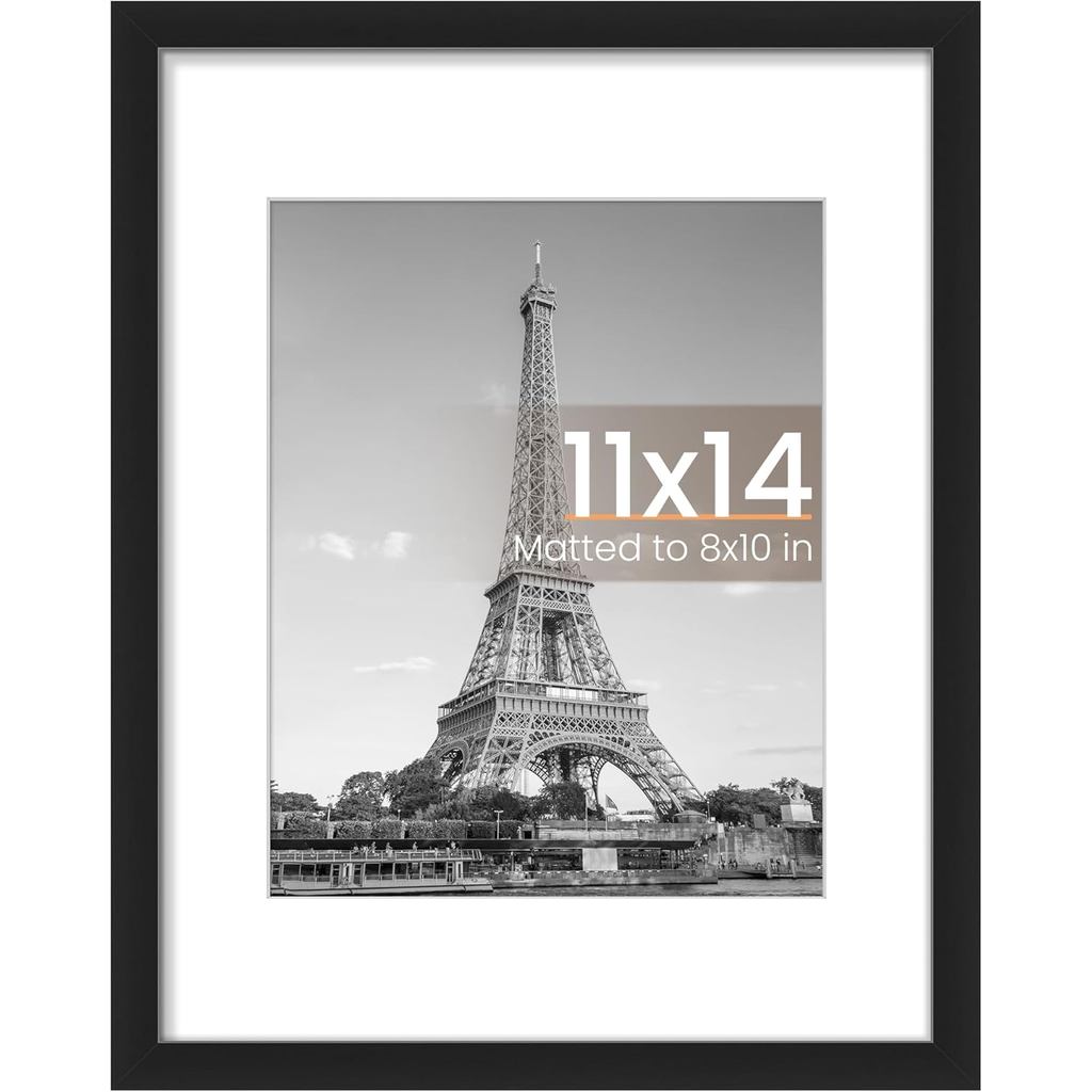 Upsimples 11x14 กรอบรูป, ภาพแสดง 8x10 พร้อมเสื่อหรือ 11x14 ไม่มีเสื่อ, กรอบรูปแขวนผนัง, , 1 แพ็ค