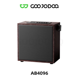 GOOJODOQ ลําโพงไม้ย้อนยุค Immersive Hi-Fi Sound TE/USB/AUX Playback แบตเตอรี่ใช้งานได้ยาวนาน