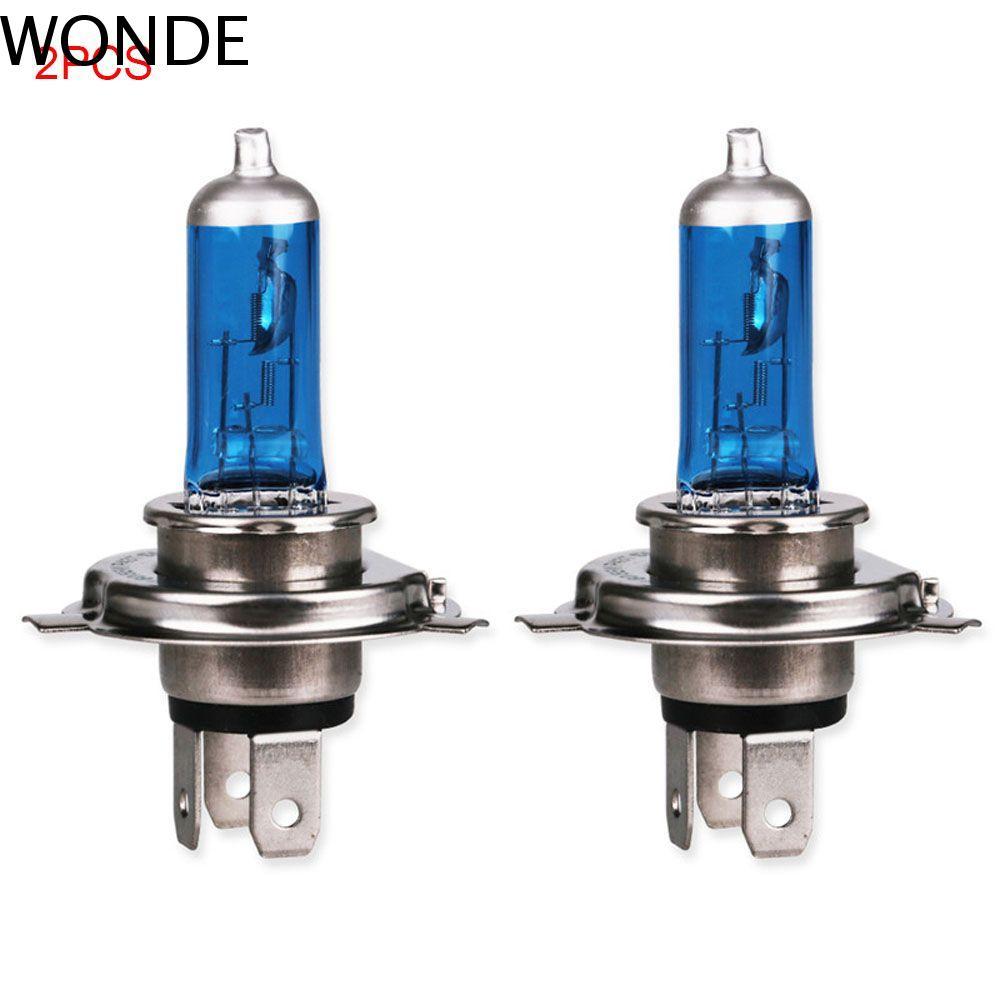 WONDE ไฟหน้า 2PCS 5000K กระจก H4/900/HB2