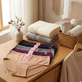 203 กางเกงในคละสี 10 ตัว สีโทนสุภาพ ใส่สบาย ถูก ทน ABN Underwear ผู้หญิง เสื้อผ้า Clothing กางเกง မ ိ