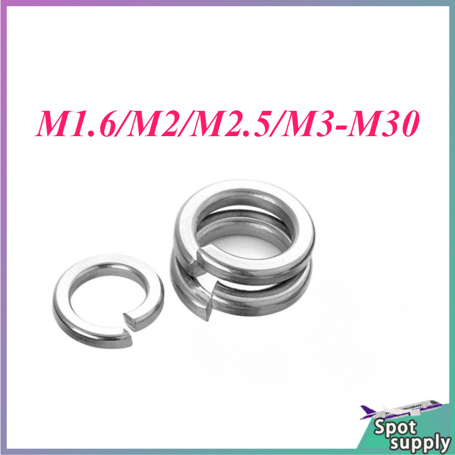 ปะเก็นยางยืดสแตนเลส 316, ปะเก็นสปริง GB93 ปะเก็น M1.6/M2/M2.5/M3-M30HJ-L001