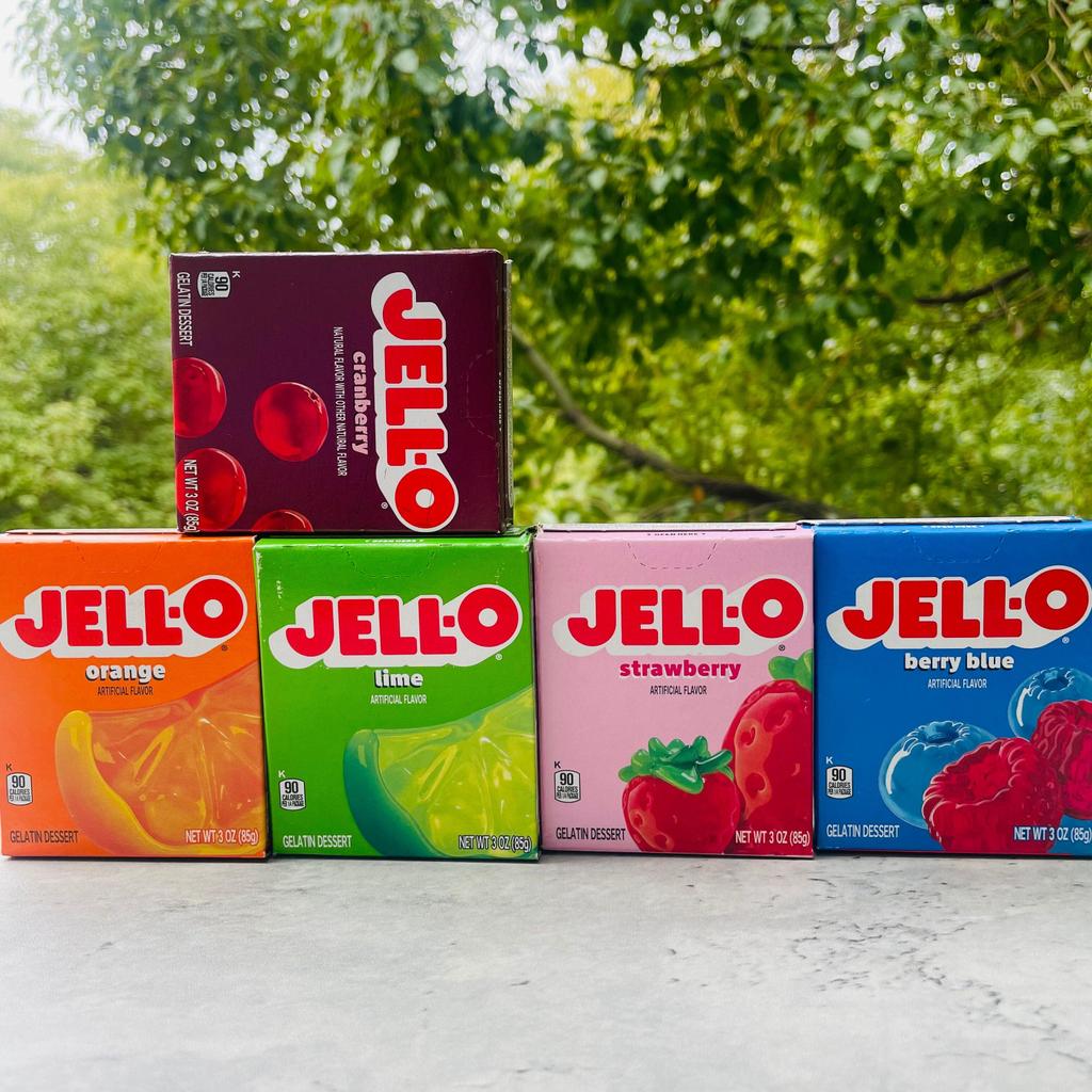 US นําเข้า JELLO Cherry Strawberry Blueberry Powder JELLO GELATIN DESSERT20260302