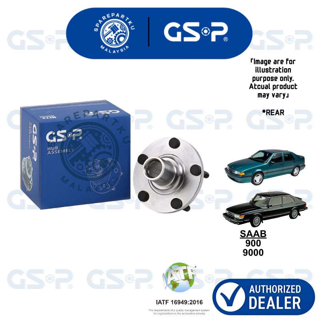 GSP REAR WHEEL HUB BEARING สําหรับ SAAB 900 SAAB 9000 (AUTO/MANUAL) GSP WHEEL HUB BEARING ASSY
