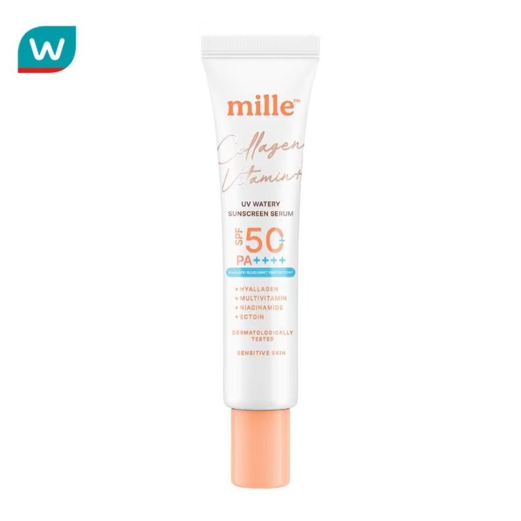 Mille มิลเล่ คอลลาเจน วิตามิน พลัส วอเทอรี ซันสกรีน SPF50 PA+++ 10ก.