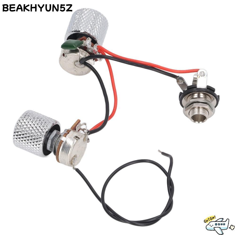 BEAKHYUN5Z ​ชุดสายไฟกีตาร์​, ​เสียงรบกวนต่ํา​ A500K+B500K สายไฟกีตาร์ไฟฟ้า, ​สายรัดสวิตช์รถกระบะ​ ​ส