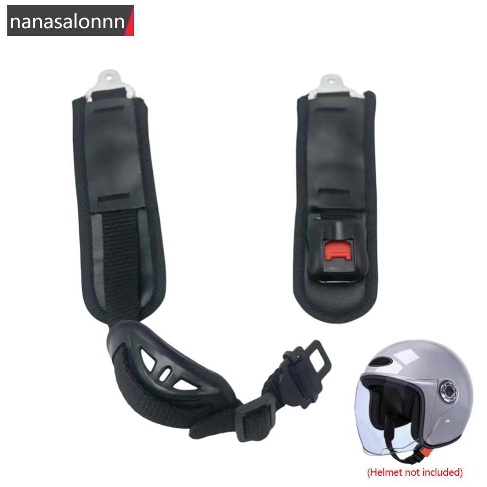 NNL Universal หมวกกันน็อคแบบปรับได้สายรัดคางหมวกกันน็อคมอเตอร์ไซค์ Chin Guard Stabilizer Secure Fastening Buckle สําหรับการเปลี่ยนสายรัดจักรยานไฟฟ้า