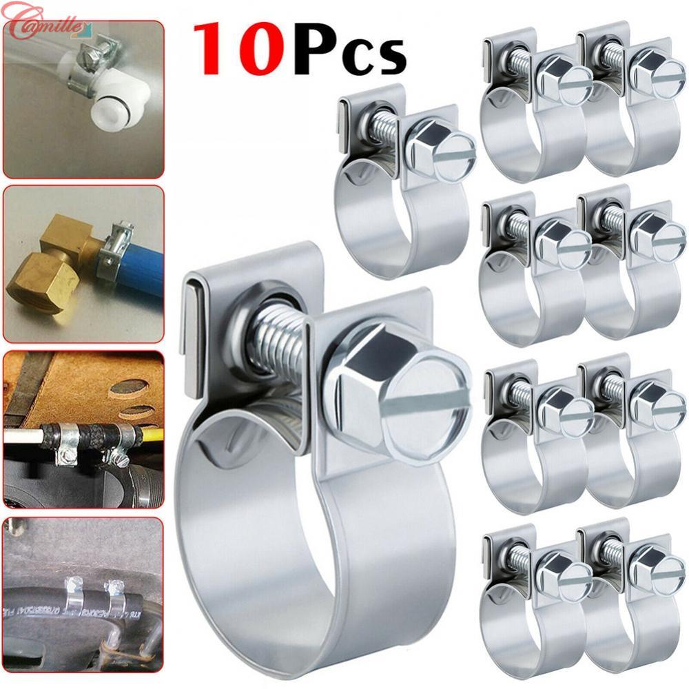 10x Mini Fuel Line Jubilee Hose Clips Clamp สําหรับ Hassl กระชับฟรี 18 มม. 20 มม.