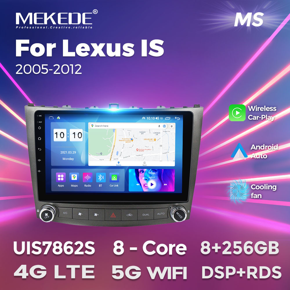 เหมาะสําหรับ 2005-2012 Lexus IS250 Lexus IS หน้าจอขนาดใหญ่รถสมาร์ท Android Navigator