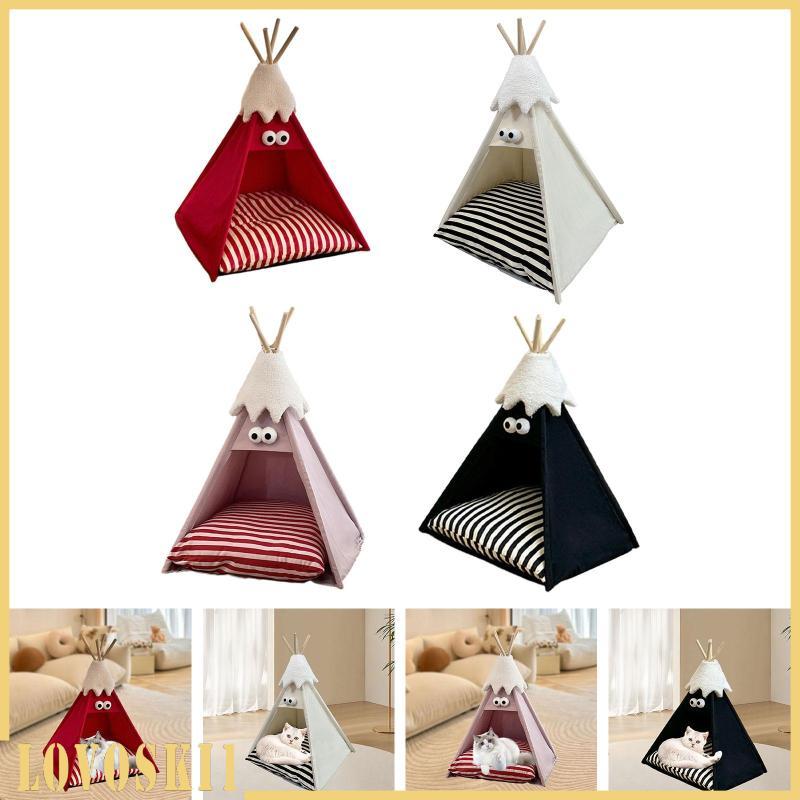 [Lovoski1] Pet Teepee เบาะหนานุ่ม Universal Pet Sleeping Bed Puppy Sweet Bed House สําหรับ Kitty Pup