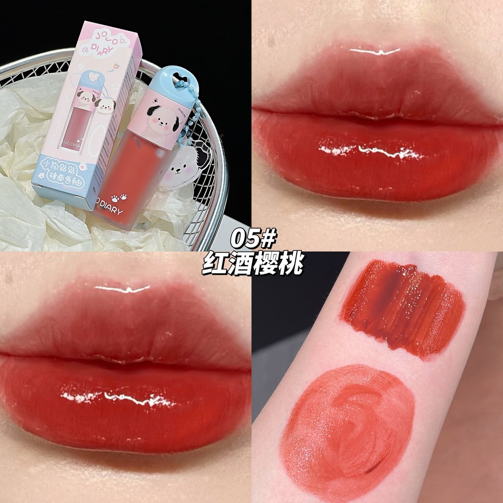 JOJO DIARY Mirror Lip Glaze ลิปสติกจี้น้ําให้ความชุ่มชื้น