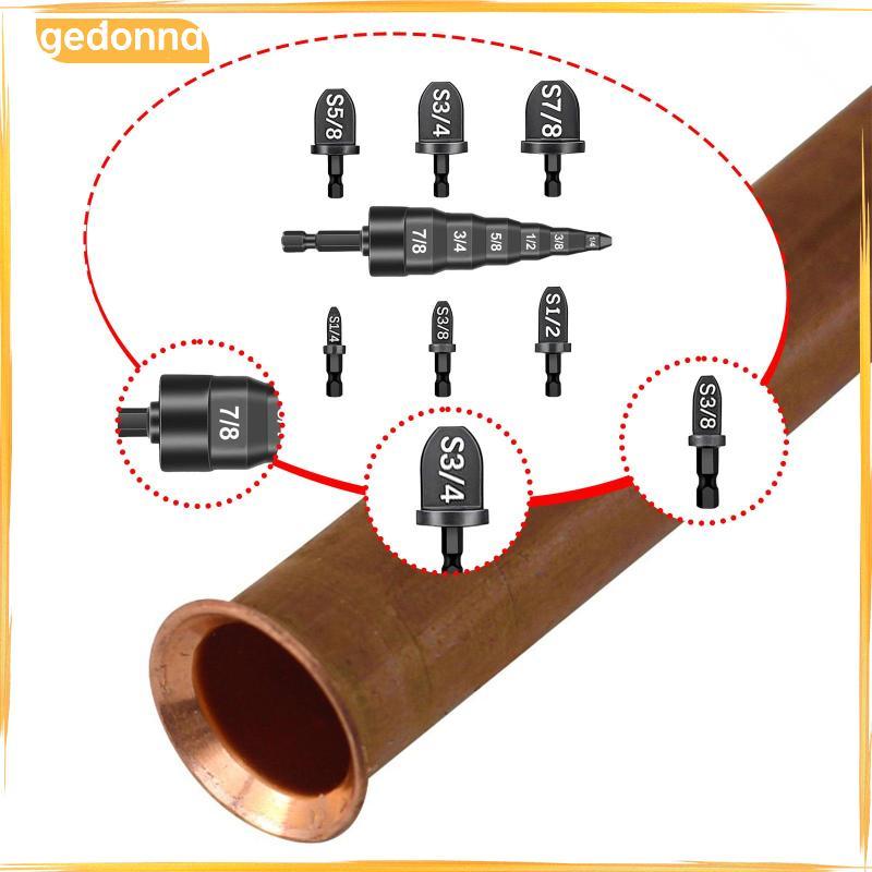 [gedonna] 7 ชิ้นท่อทองแดง Expander ขยายชุด Swage Tube Expander เหล็ก Professional Swaging เครื่องมือ