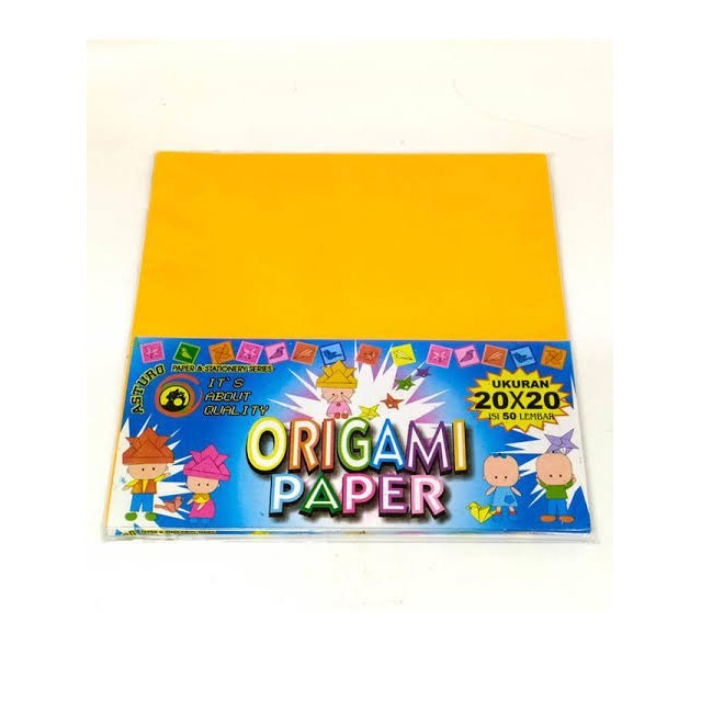 FOLDING PAPER / ORIGAMI PAPER 20 x 20 ASTURO / เนื้อหากระดาษ Origami หัตถกรรมสีด้านเดียว 50 แผ่น - แ