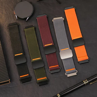 20 มม.22 มม.ห่วงแม่เหล็กสําหรับ Garmin Venu 3/Active band สําหรับ Vivoactive 4 5 6 3 สร้อยข้อมือ Forerunner 165/255/265/965 สายนาฬิกา
