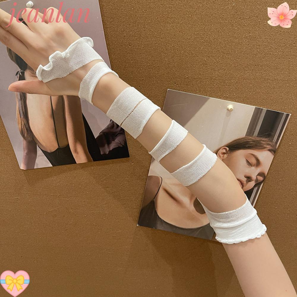 ถุงมือไร้นิ้ว JLAN พร้อมแขนโลลิต้าและผ้าพันคอดีไซน์คอนซีลเลอร์ สไตล์โกธิก Y2K สําหรับผู้หญิง