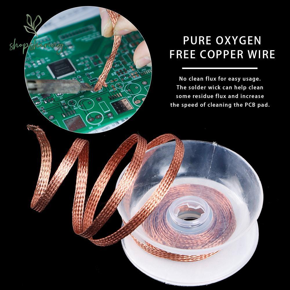 SHOPSHARING Copper Solde Wire BGA Repair Remove Tool Soldering Wick