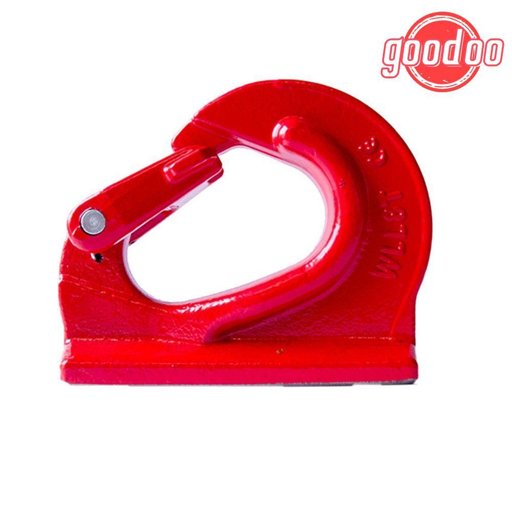 GOODOO G80 ตะขอยึดเชื่อม, ตะขอยกสําหรับงานหนัก 2T สีแดง, พร้อมสลักปลอมแปลงโลหะผสมเหล็ก 4400lbs ตะขอเ