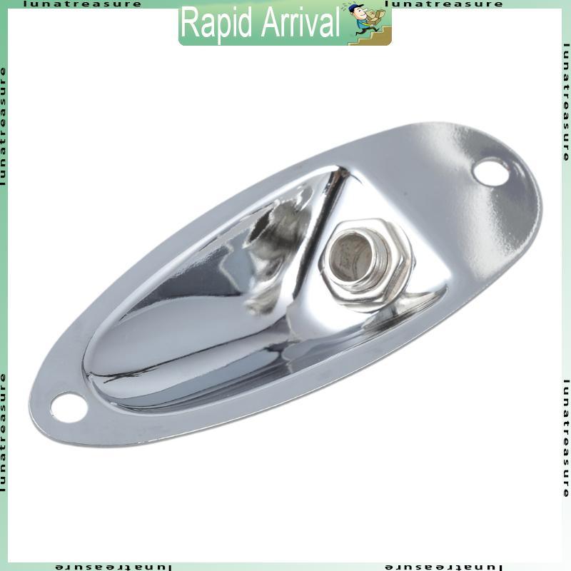 Lun Chrome Boat Output Load Jack Plate Socket สําหรับกีตาร์