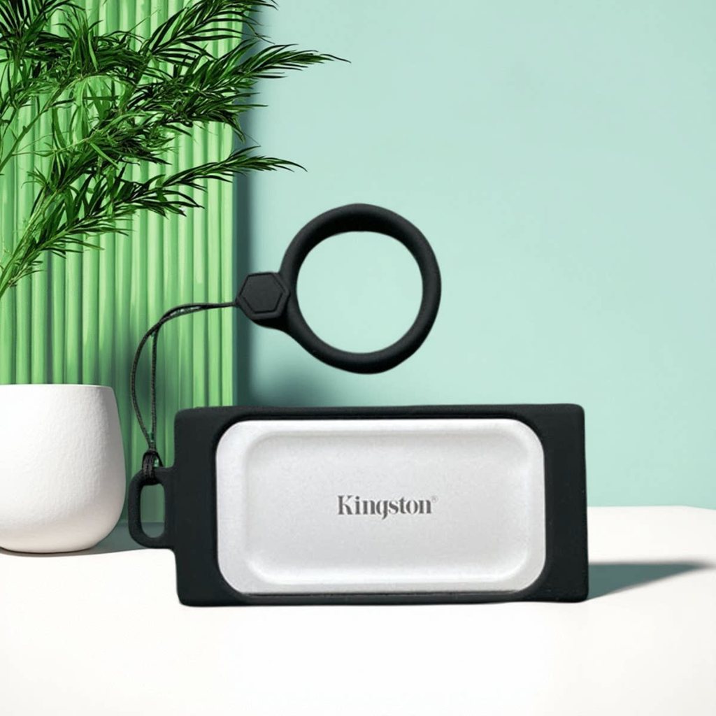 เหมาะสําหรับ KingSton/KingSton XS1000/XS2000 Mobile Solid State Drive ซิลิโคนป้องกันกรณีกระเป๋าเก็บ