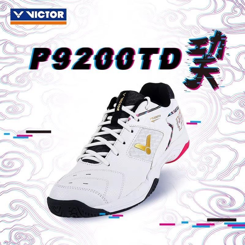 VICTOR P9200TD รองเท้าแบดมินตัน unisex ออกแบบมาสำหรับนักแบดมินตันมืออาชีพ กันลื่น และทนทาน
