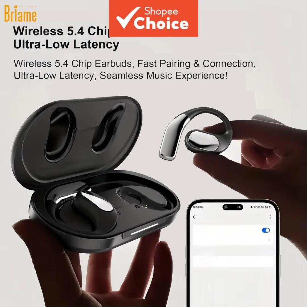 หูฟังบลูทูธไร้สายแบบเปิดด้านหลัง Briame OWS TWS