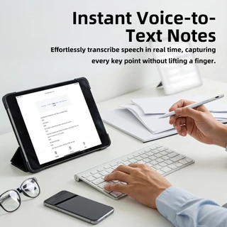 GOOJODOQ Ai stylus Real-time Voice/Text Translation Meeting Recording 35 Shortcut Keys Palm Rejection & Tilt Sensitivity
