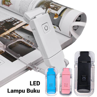 โคมไฟอ่านหนังสือ LED ป้องกันแสงสะท้อน แบบพับพกพา พร้อมคลิป USB ชาร์จไฟ
